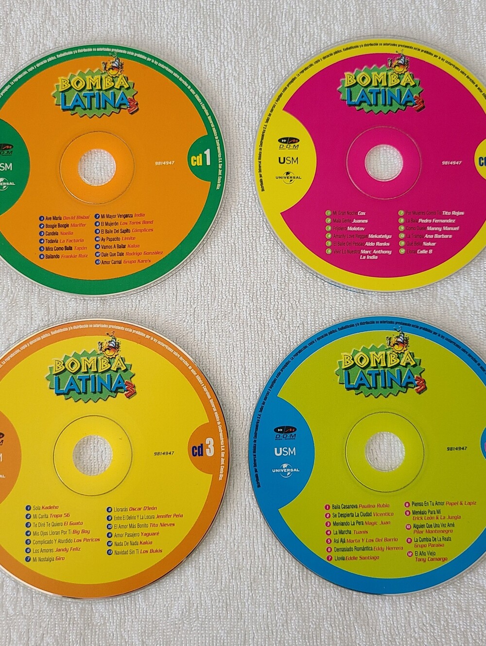 Bomba Latina 3 Latin Hits Compilation 4 CD Music Set Latin Dance